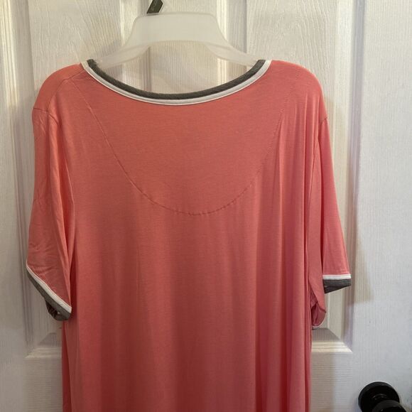 Secret Treasures Women's Plus Size Knit Sleep Short Sleeve Shirt XL 16/18 NWT - Picture 8 of 13